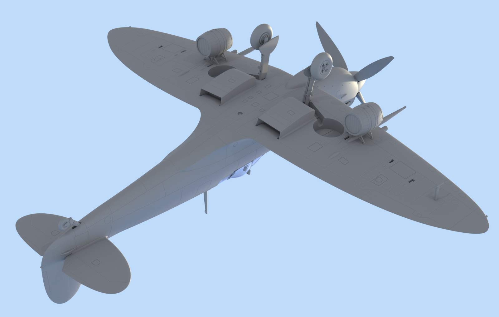 Amazon | アイシーエム(ICM) 1/48 イギリス戦闘機 スピットファイアMk